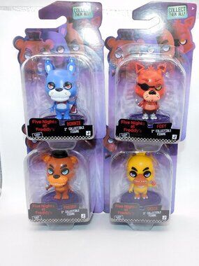 Five Nights at Freddys  Complete 4 Fig Set Foxy Chica Freddy Bonnie FNAF NEW